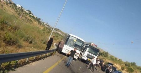 بين الطيبة وطولكرم : حادث سير قرب حاجز جبارة 